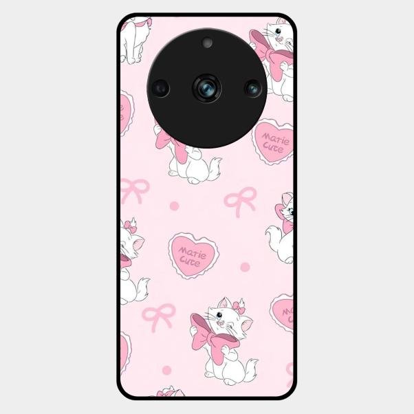 cute kitty bliss glossy metal case cover for Realme 11 Pro 5G