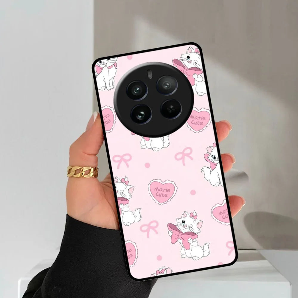 Cute Kitty Bliss Glossy Metal Case Cover For Realme - ShopOnCliQ