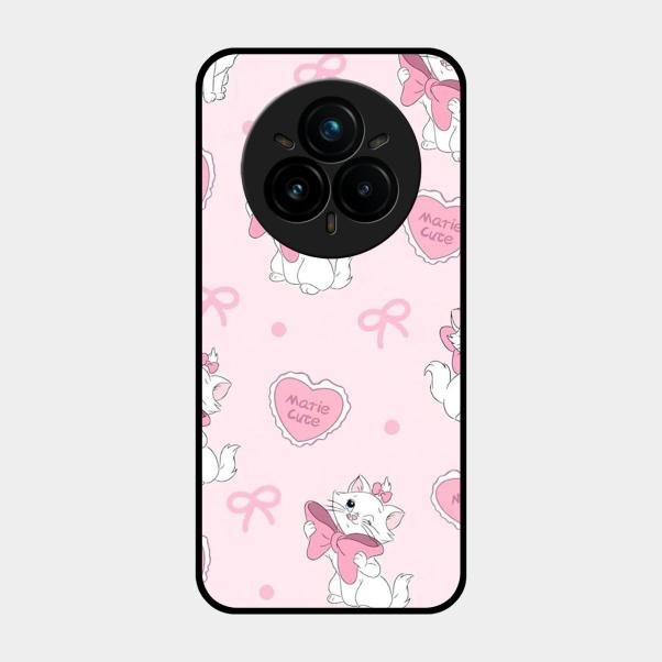 cute kitty bliss glossy metal case cover for Realme 14 Pro 5G