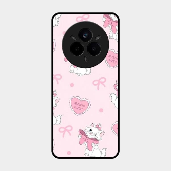 cute kitty bliss glossy metal case cover for Realme 14 Pro Plus 5G