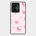 cute kitty bliss glossy metal case cover for Realme 15 5G
