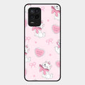 cute kitty bliss glossy metal case cover for Realme 8 5G