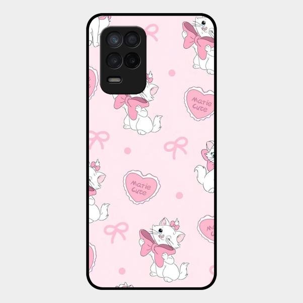 cute kitty bliss glossy metal case cover for Realme 9 5G