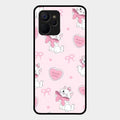 cute kitty bliss glossy metal case cover for Realme 9I 5G