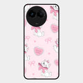 cute kitty bliss glossy metal case cover for Realme C67 5G