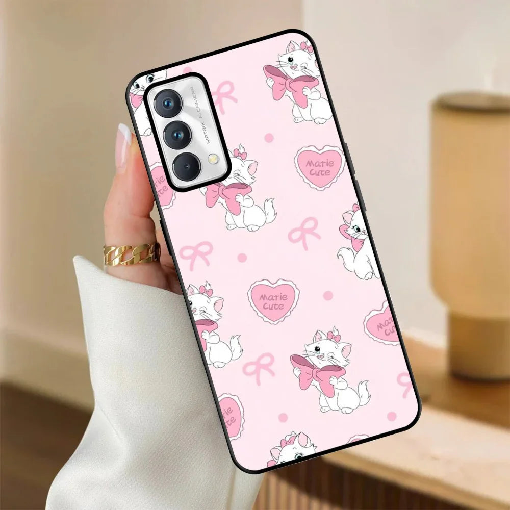 Cute Kitty Bliss Glossy Metal Case Cover For Realme - ShopOnCliQ