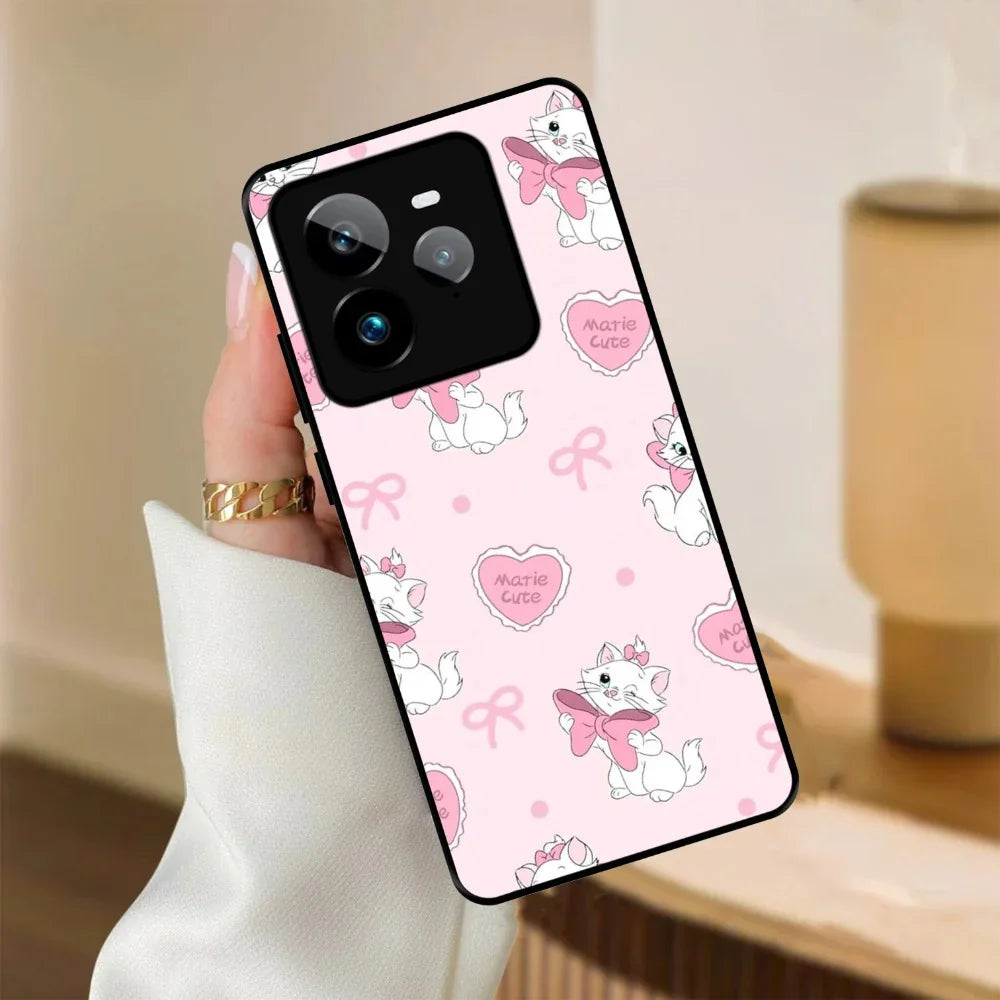 Cute Kitty Bliss Glossy Metal Case Cover For Realme - ShopOnCliQ