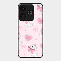 cute kitty bliss glossy metal case cover for Redmi 13 5G