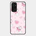 cute kitty bliss glossy metal case cover for Redmi Note 11