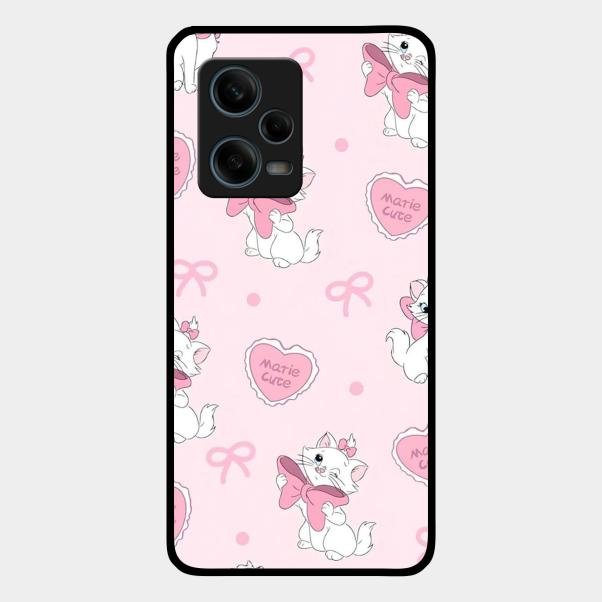 cute kitty bliss glossy metal case cover for Redmi Note 12 Pro Plus 5G