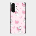 cute kitty bliss glossy metal case cover for Samsung Galaxy A26 5G