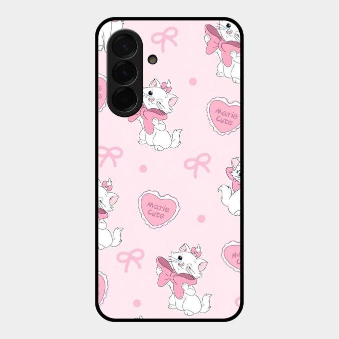 cute kitty bliss glossy metal case cover for Samsung Galaxy A26 5G