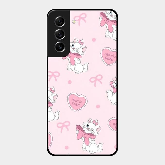 cute kitty bliss glossy metal case cover for Samsung Galaxy S21 Fe 5G