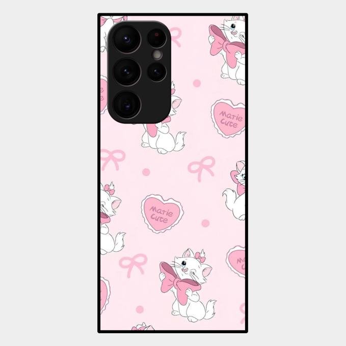 cute kitty bliss glossy metal case cover for Samsung Galaxy S22 Ultra 5G