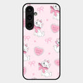 cute kitty bliss glossy metal case cover for Samsung Galaxy S23 Fe 5G
