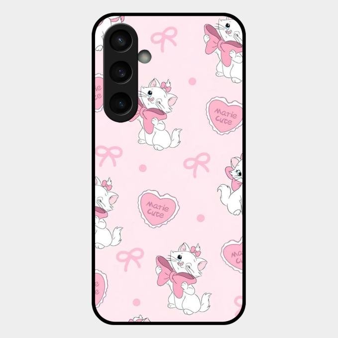 cute kitty bliss glossy metal case cover for Samsung Galaxy S23 Fe 5G