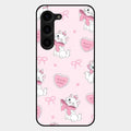 cute kitty bliss glossy metal case cover for Samsung Galaxy S23 Plus 5G