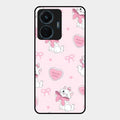 cute kitty bliss glossy metal case cover for Vivo T1 44W 4G