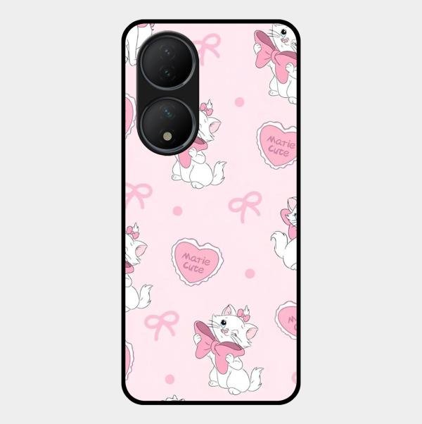 cute kitty bliss glossy metal case cover for Vivo T2 5G