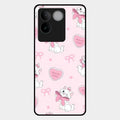 cute kitty bliss glossy metal case cover for Vivo T2 Pro 5G