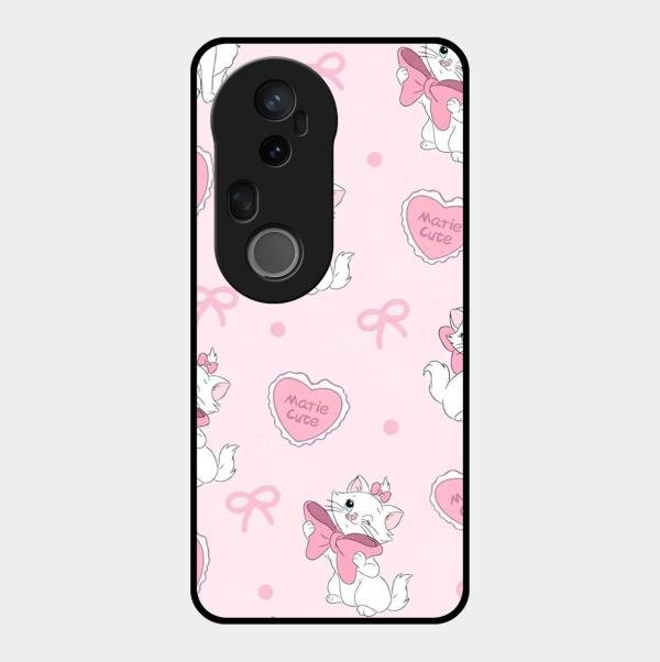 cute kitty bliss glossy metal case cover for Vivo T4 Ultra 5G