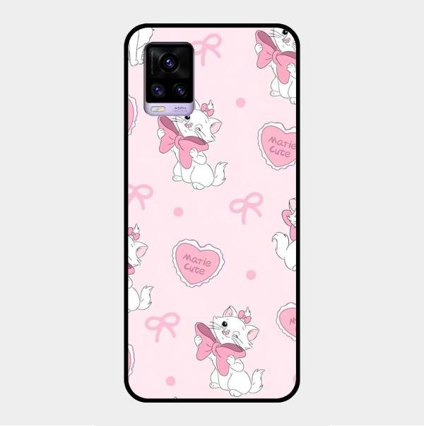 cute kitty bliss glossy metal case cover for Vivo V20
