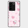 cute kitty bliss glossy metal case cover for Vivo V27 Pro 5G