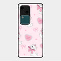 cute kitty bliss glossy metal case cover for Vivo V30 5G