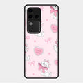cute kitty bliss glossy metal case cover for Vivo V30 Pro 5G