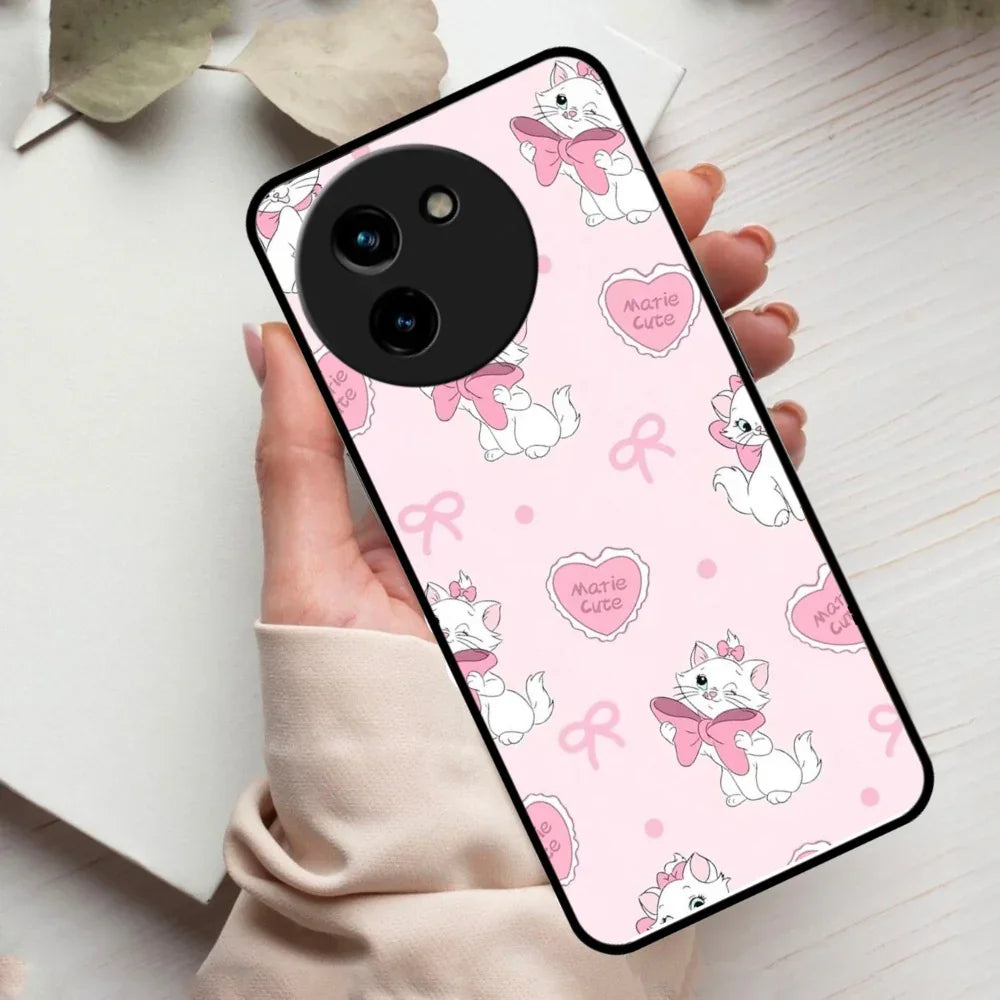 Cute Kitty Bliss Glossy Metal Case Cover For Vivo - ShopOnCliQ