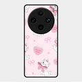cute kitty bliss glossy metal case cover for Vivo X100 Pro 5G