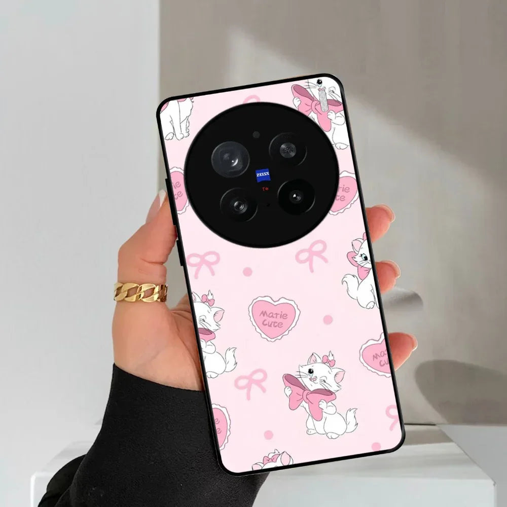 Cute Kitty Bliss Glossy Metal Case Cover For Vivo - ShopOnCliQ