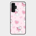 cute kitty bliss glossy metal case cover for Vivo X50 5G