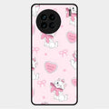 cute kitty bliss glossy metal case cover for Vivo X90 5G