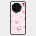 cute kitty bliss glossy metal case cover for Vivo X90 Pro 5G