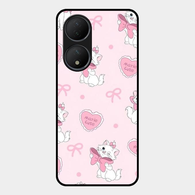 cute kitty bliss glossy metal case cover for Vivo Y100 5G