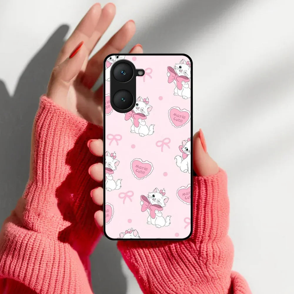 Cute Kitty Bliss Glossy Metal Case Cover For Vivo - ShopOnCliQ