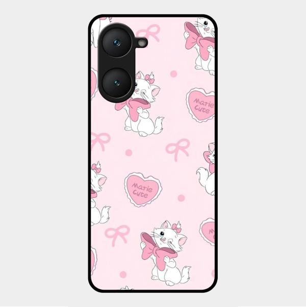 cute kitty bliss glossy metal case cover for Vivo Y18T