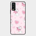 cute kitty bliss glossy metal case cover for Vivo Y20T