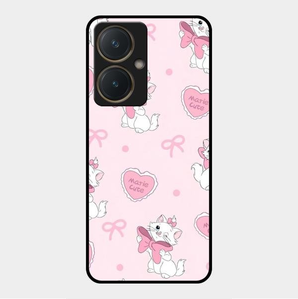 cute kitty bliss glossy metal case cover for Vivo Y27