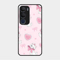 cute kitty bliss glossy metal case cover for Vivo Y29 5G