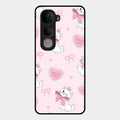 cute kitty bliss glossy metal case cover for Vivo Y400 5G