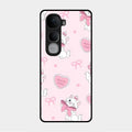 cute kitty bliss glossy metal case cover for Vivo Y400 Pro 5G