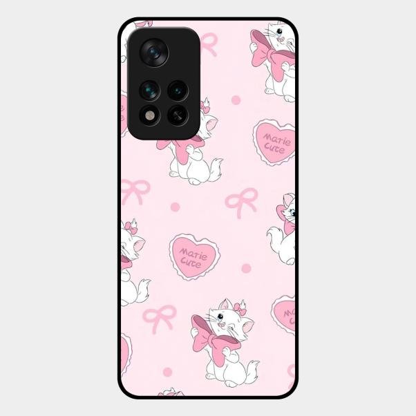 cute kitty bliss glossy metal case cover for Xiaomi 11I 5G