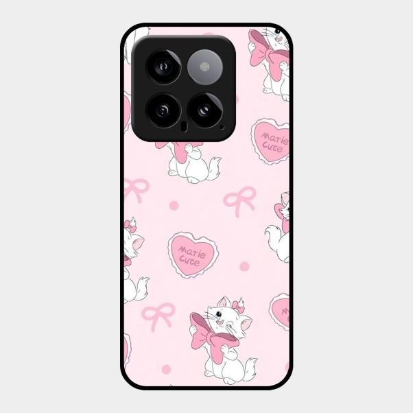 cute kitty bliss glossy metal case cover for Xiaomi 14 5G