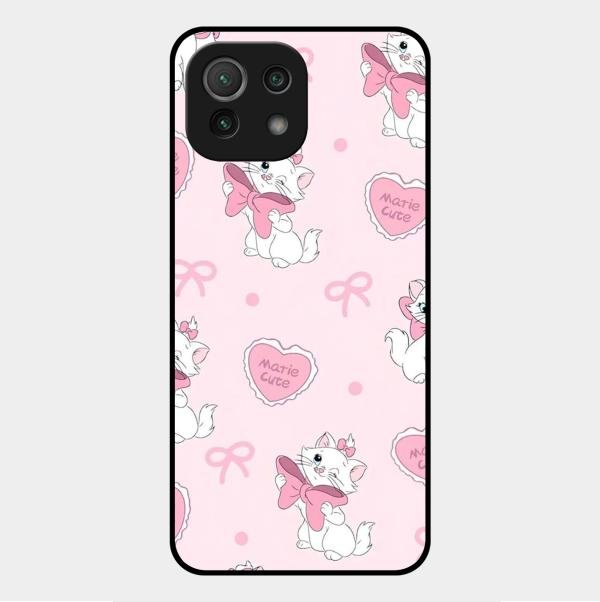 cute kitty bliss glossy metal case cover for Xiaomi Mi 11 Lite