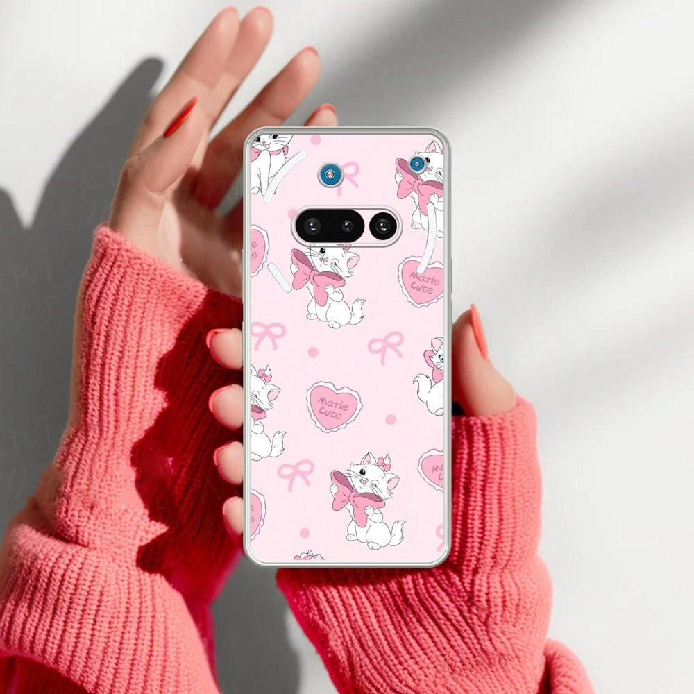 Cute Kitty Bliss Transparent Silicon Case For Nothing