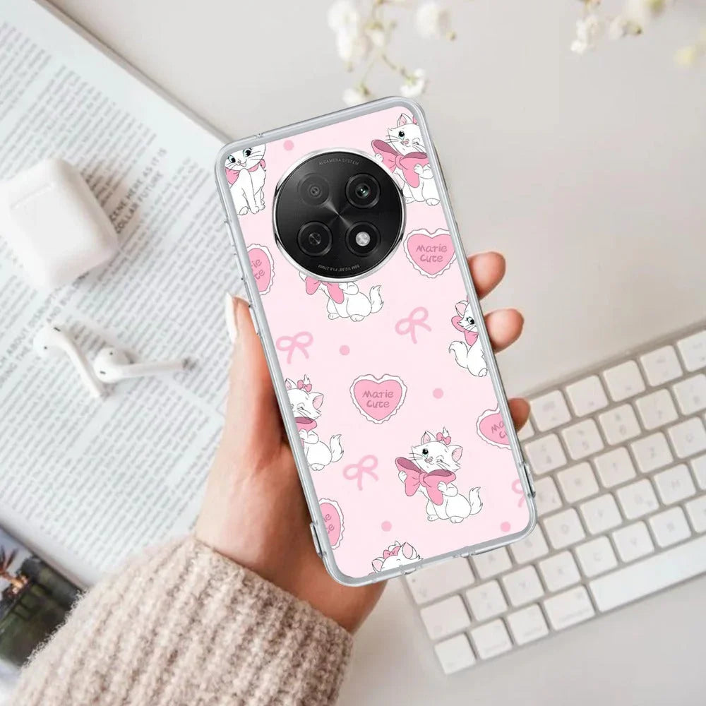 Cute Kitty Bliss Transparent Silicon Case For Oppo - ShopOnCliQ