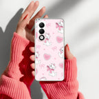 Cute Kitty Bliss Transparent Silicon Case For Oppo - ShopOnCliQ