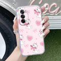 Cute Kitty Bliss Anti Yellow Case For Oppo Reno 12 Pro 5G